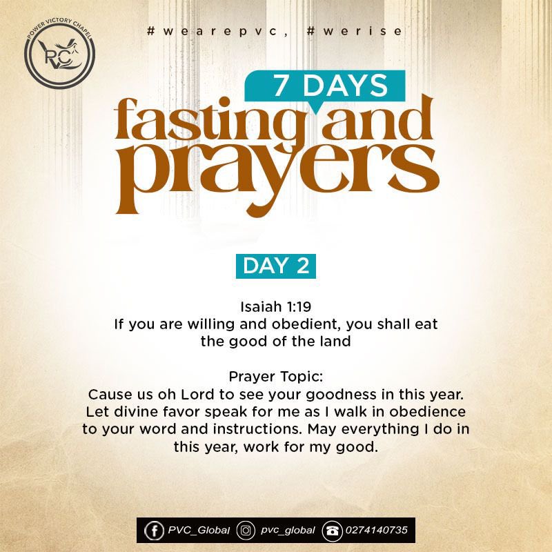 Impactcity_TV's tweet photo. 7 Days Fasting and Prayer 
Day 2
Isaiah 1:19
#wearepvc #WeRise #newbeginnings https://t.co/FFXCAyqYNT