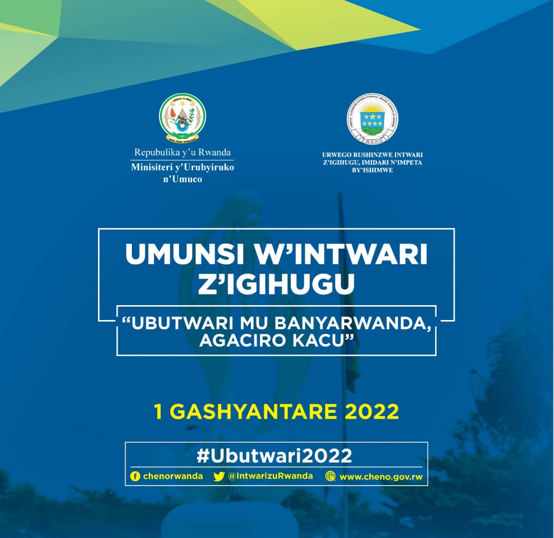 rwandastandards's tweet photo. Abagize Inama y'Ubuyobozi n'abakozi ba RSB twifurije Abanyarwanda umunsi mwiza w'Intwari.

 Tubumbatire umuco w'Ubutwari utubere ivomo ryo guharanira agaciro k'u #Rwanda n'Abaturarwanda.

 @MurenziRaymond @habyarimanab @DSayinzoga @SamKamugisha1 @GGatega #IntwarizuRwanda #RwOT https://t.co/8ZX4cqUtfF