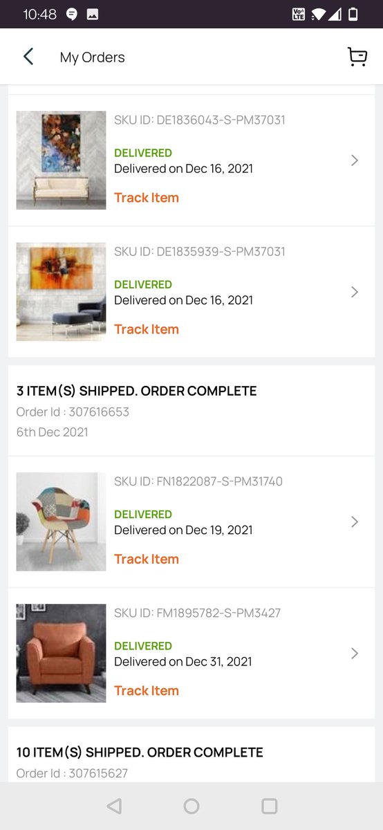 rahulnegi79's tweet photo. @jagograhakjago @Pepperfry  I was given an incomplete Lamp on 13th Jan, after a month's delay. After confirming it will be returned on 16th and refunded, Pepperfry is not connecting with me and had audacity to refuse return and n tweet. This after below kind of purchase history. https://t.co/J687i1mQlN