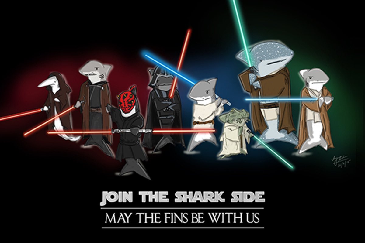 ohdakuwaqa's tweet photo. #sharkside #StarWars #FANART #StopFinning https://t.co/cJJmxw9pGN