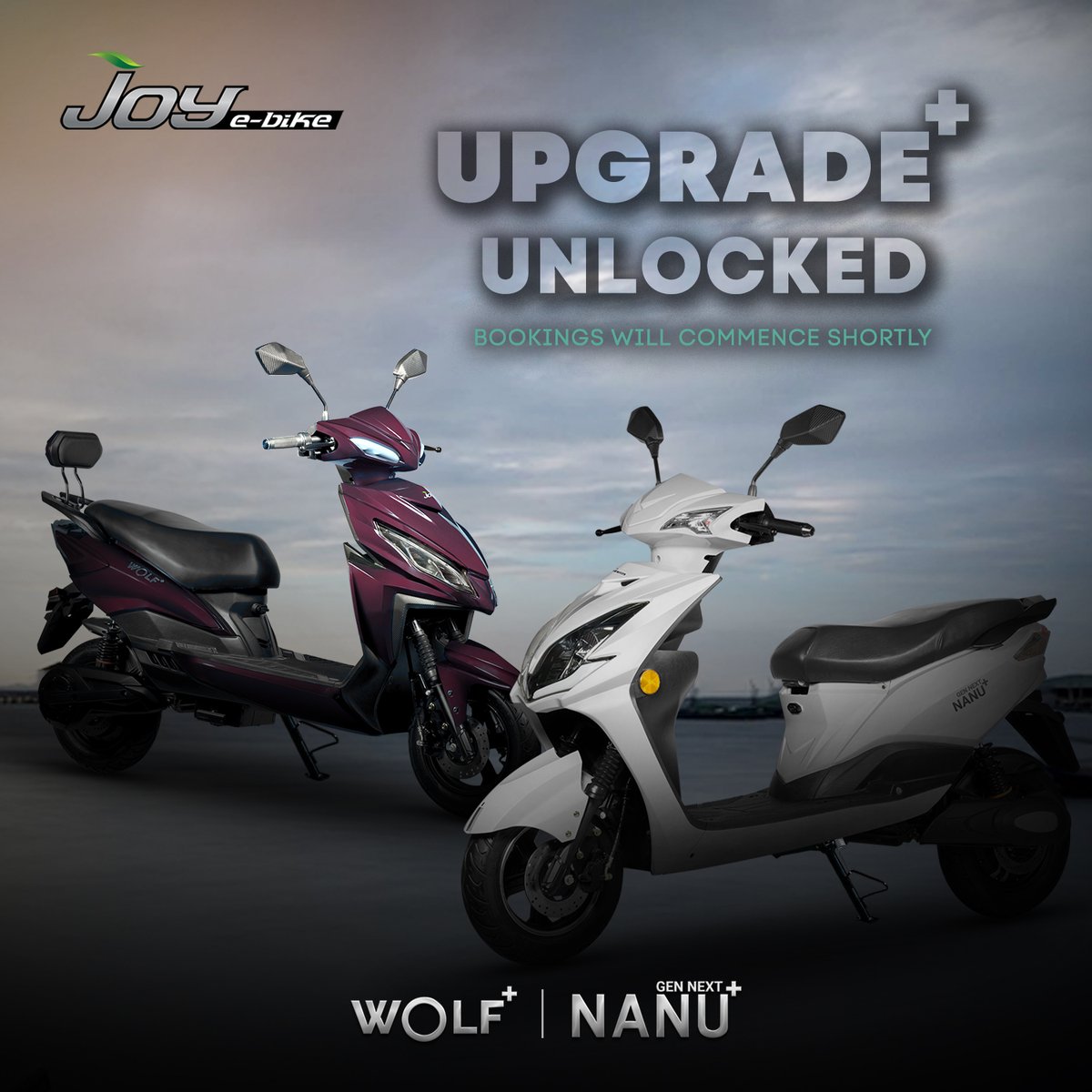 joy_ebike's tweet photo. It's time for a futuristic ride!
What's Plus?
Higher Speed, Supreme Mileage & much more!
Bookings will commence shortly.
#GenNextNanuPlus #WolfPlus
Check out the website to know more.
https://t.co/9cwhVJObGf
https://t.co/kHtHbLQe8o
#JoyEbike #EVolveWithJoy #EVolve #Ebike https://t.co/Hhw0d2qUpp