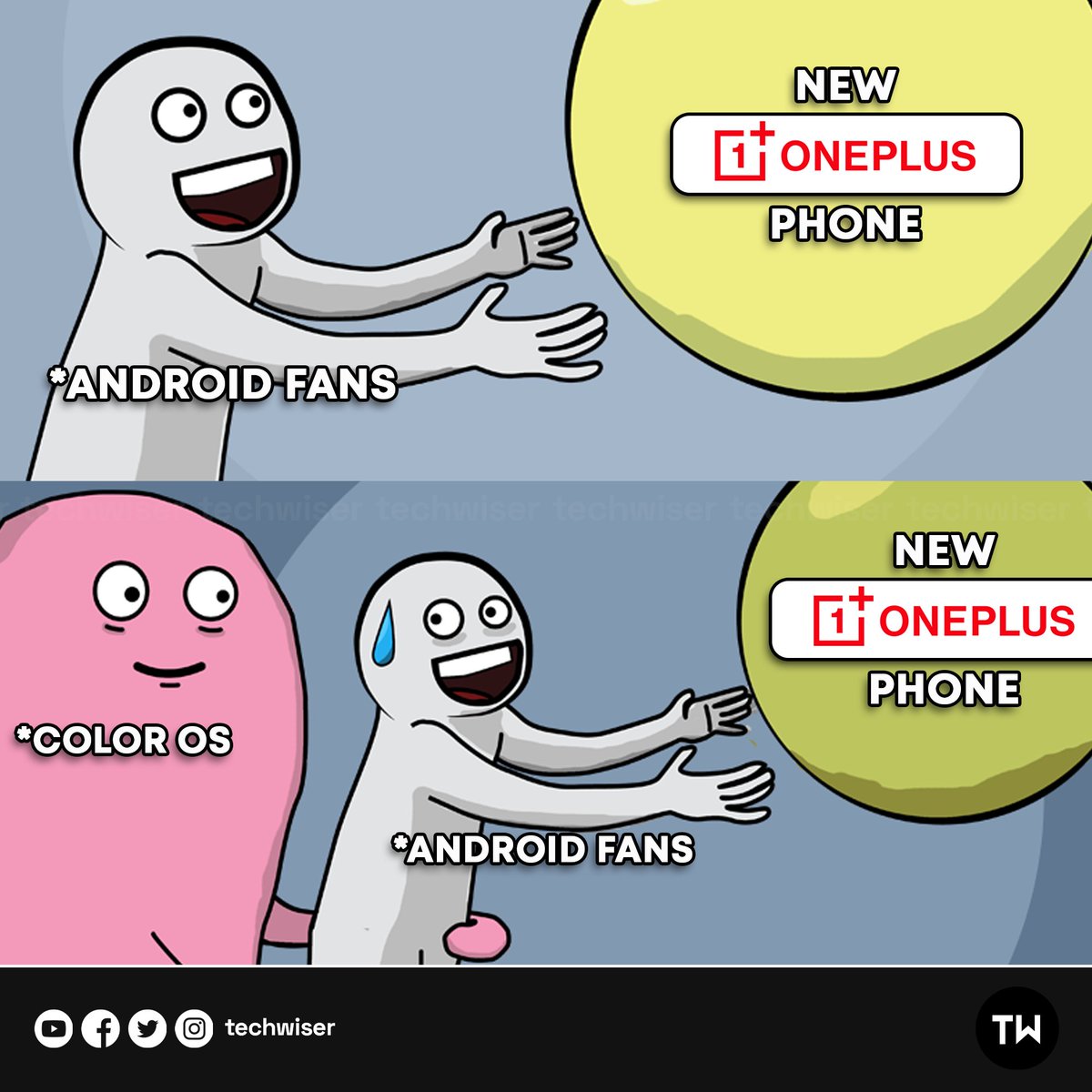 TechWiser's tweet photo. Android Fans in 2022 😅
RT If You Agree! 👀

#OnePlus10Pro #OnePlus9RT5G #OnePlus9RT #OnePlus https://t.co/22XPBznBgc