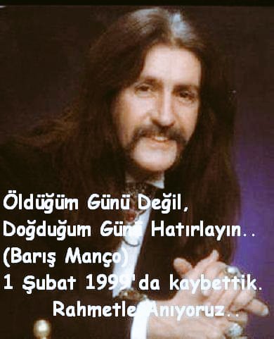 Saygı ve Özlemle anıyoruz.
Ruhun şad olsun Barış abi...
🤲 🇹🇷🤘💛❤

#BarışManço