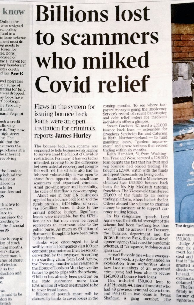 The UK now tolerates fraud. A culture has developed in UK banks &amp; government departments of accepting massive fraud as inevitable and just writing off losses. London has become a centre of fraud &amp; money laundering because the chances of being prosecuted are so small. #CORRUPTION