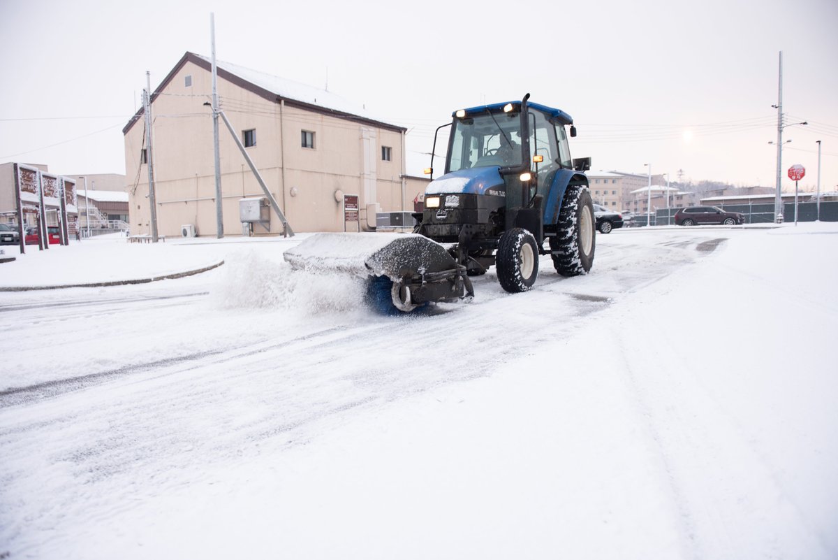 Snow days may be fun for the kids, but they can create dangerous driving conditions for the rest of us. Thankfully, the 51st Civil Engineer Squadron was here to save the day with a fleet of snow plows manned by diligent Airmen! Thanks for keeping Osan #ReadyAF! #Stampede ❄️🚜🐎