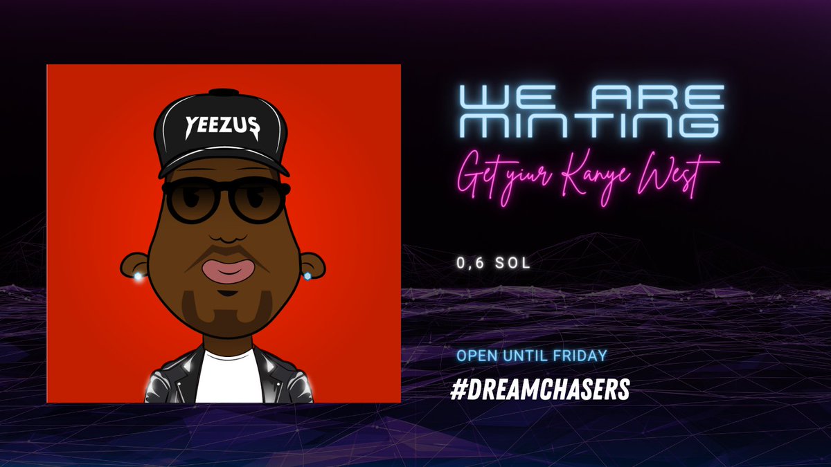 dreamchasers_nc's tweet photo. Minting is live! Join the DCNC fam today! 

https://t.co/wfvggQSlFN

#dreamchasers #SolanaNFT #NFTMint #NFTMinting https://t.co/5IsxUpXfFM