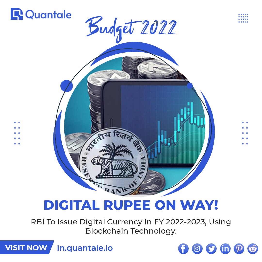 #Budget2022 RBI Set To Launch Digital Currency!

What Are Your Views?

Aye:👍
Nay: 🔁

#RBI #DigitalCurrency #BudgetBytes #NirmalaSitharaman #digitalrupee #Quantale