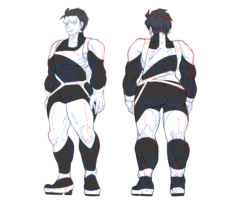 進捗 パンダみたいな色 