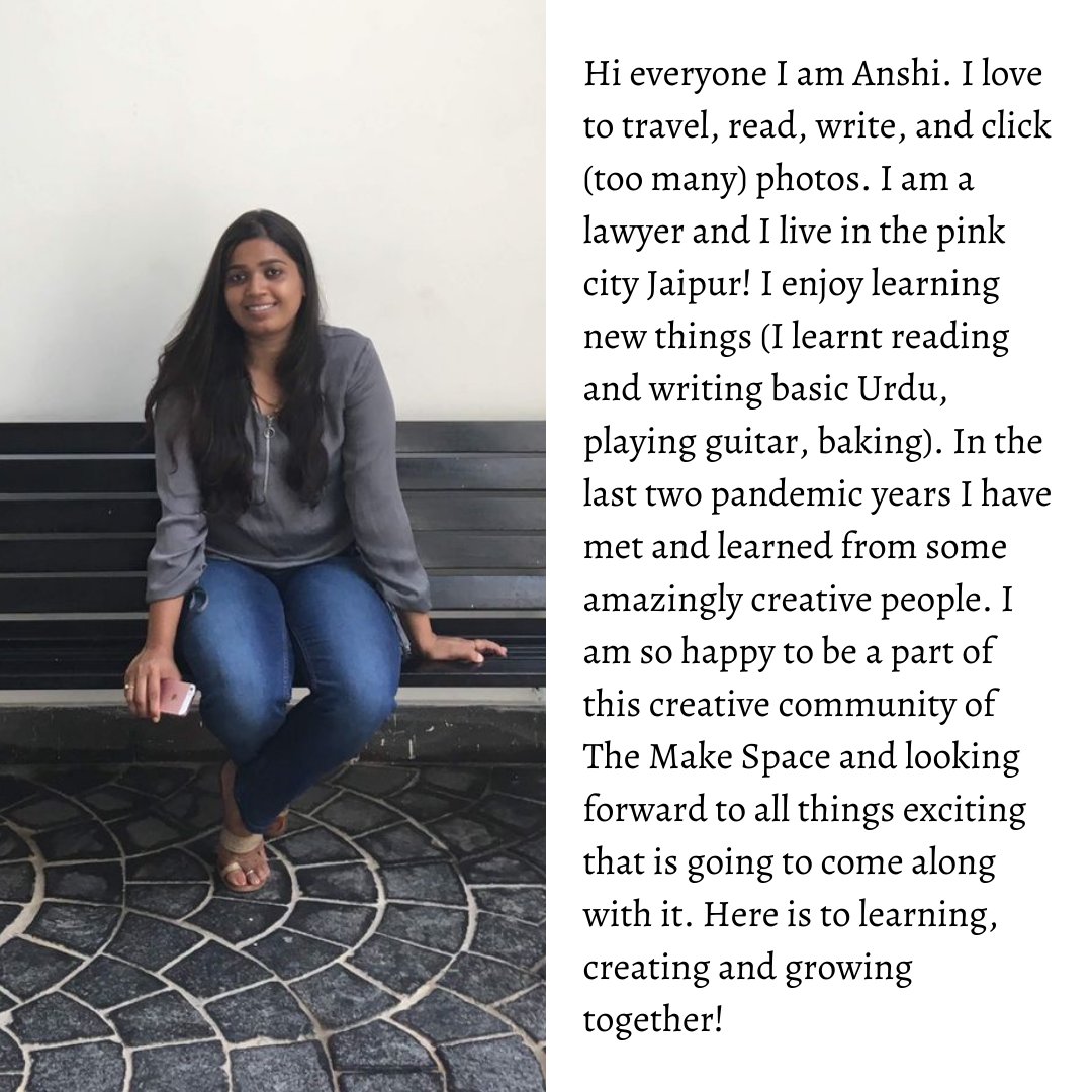 themakespace_'s tweet photo. #WritingCommunity Today we introduce you to the sweet @akanksha_anshi https://t.co/lcatAvrlgv