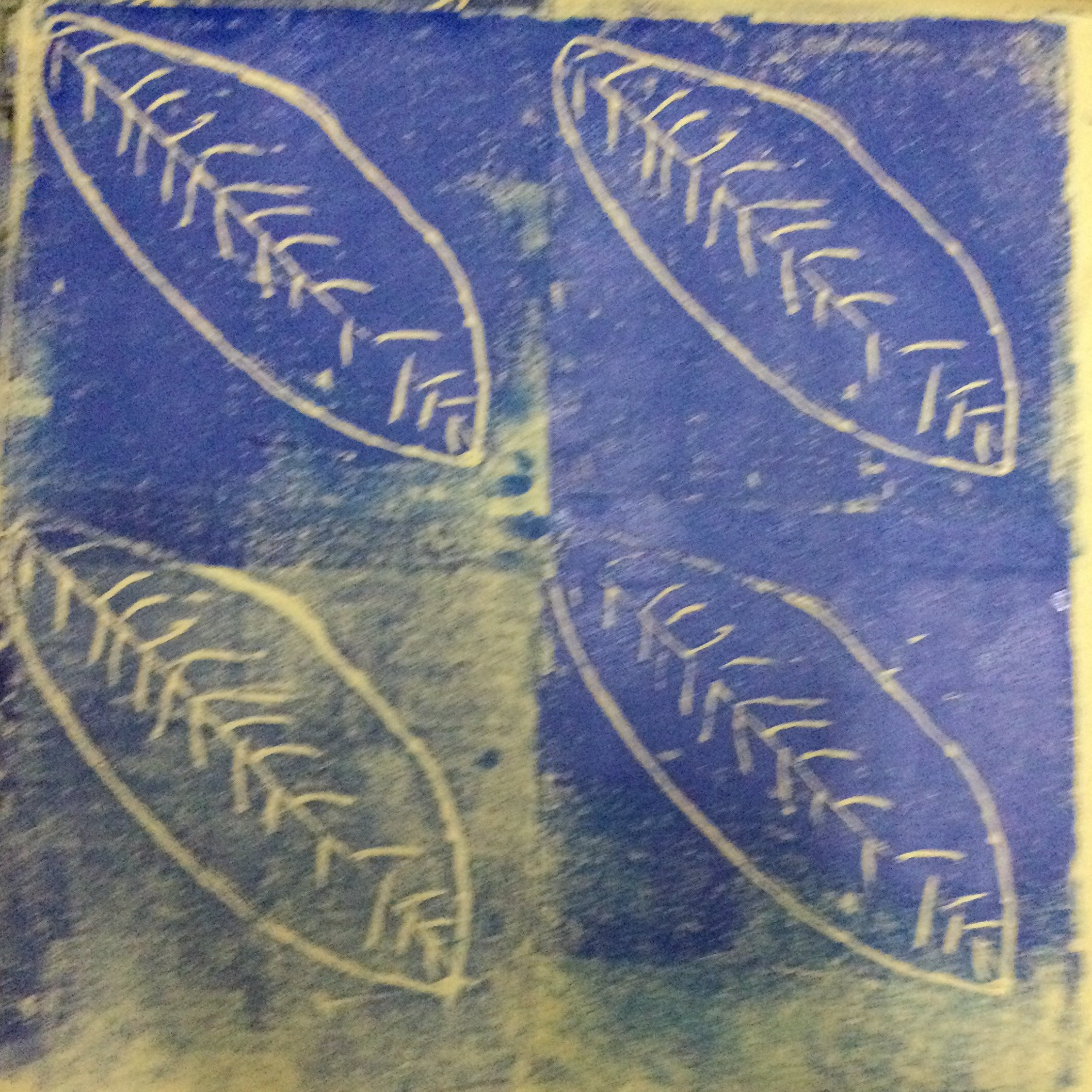A natural leaf print in the style of William Morris! 