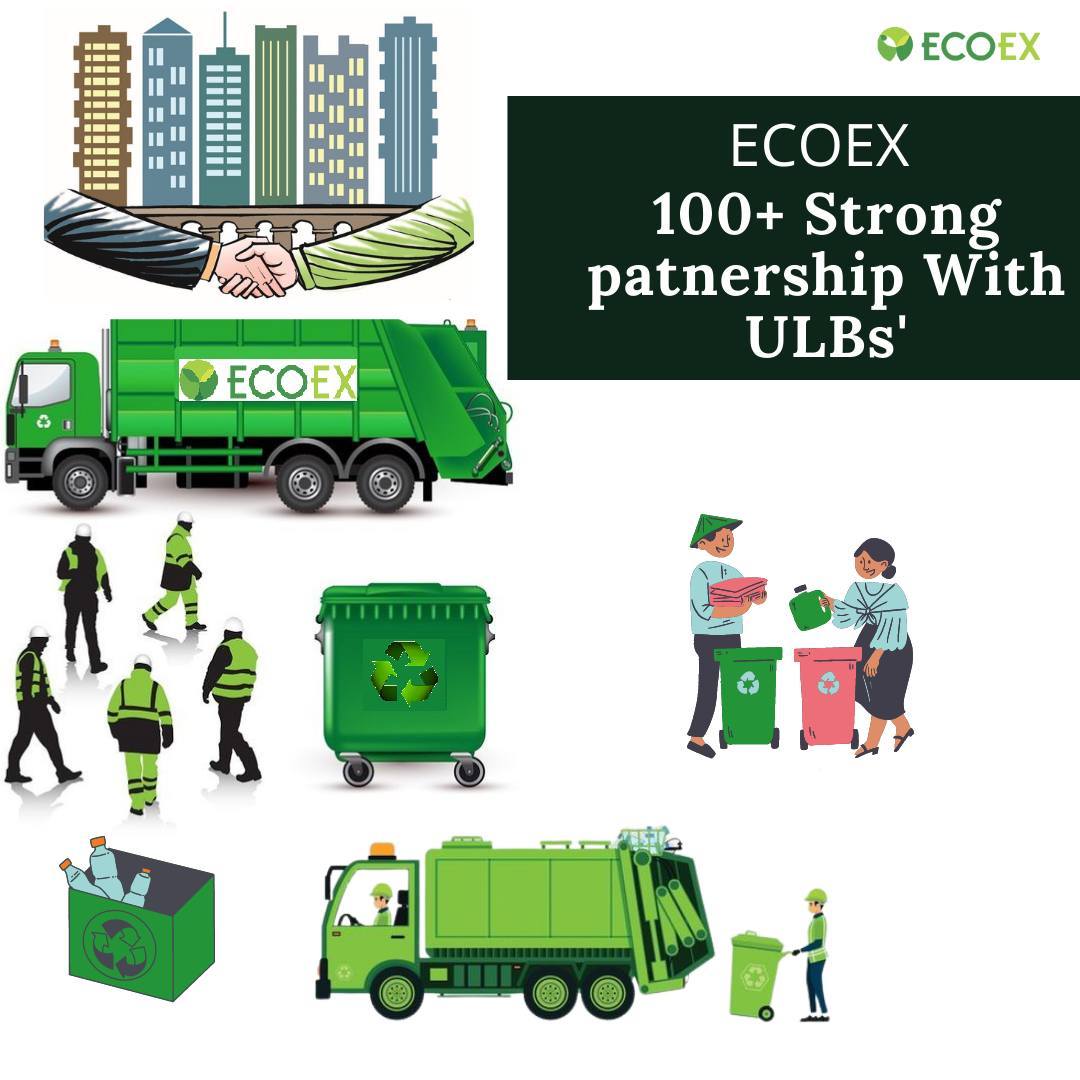 We are strongly committed dedicated to serving our society, brands, Industries and environment.
We are proud to partner with 100+ ULBs at PAN India. This supports us to offer our optimum services to Brands for fulfilling their EPR compliances.

#ecoex #plastic #recycle https://t.co/HPdQWbYsXG