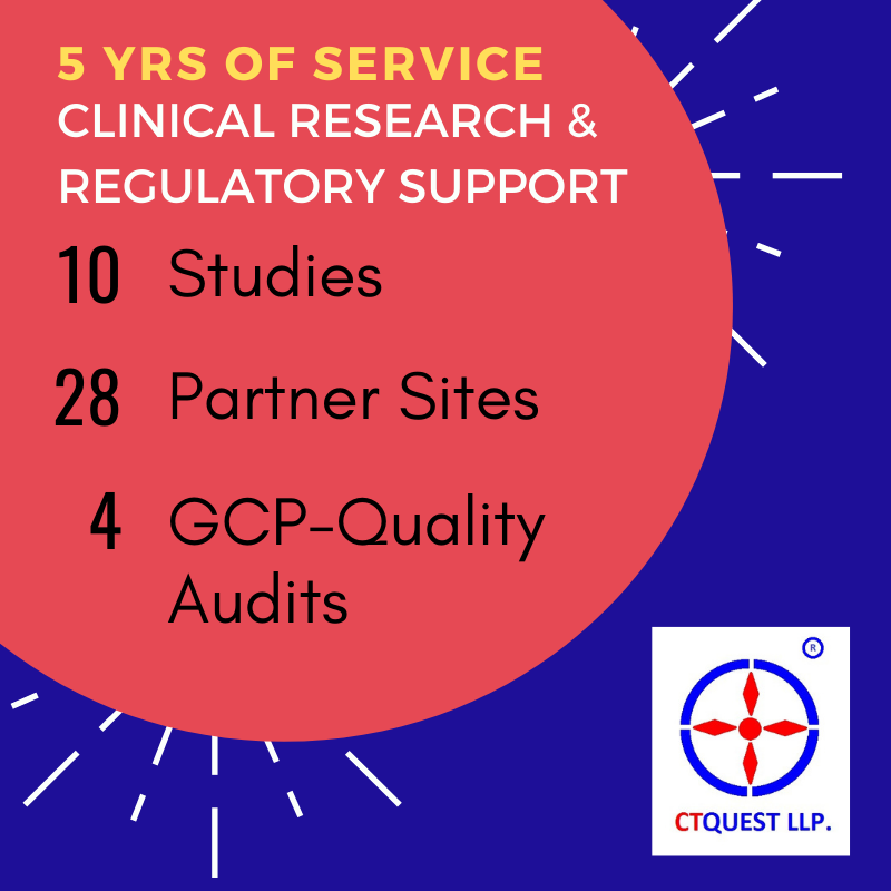 ctquestllp's tweet photo. WE ARE 5 YRS OLD!
We supported national/international studies in Infectious diseases, Pediatric diseases, Infertility, Ophthalmology and Orthopedics for pharmaceutical products, nutraceuticals, and medical devices. 
#clinicalresearch https://t.co/5jVcG1Wroc