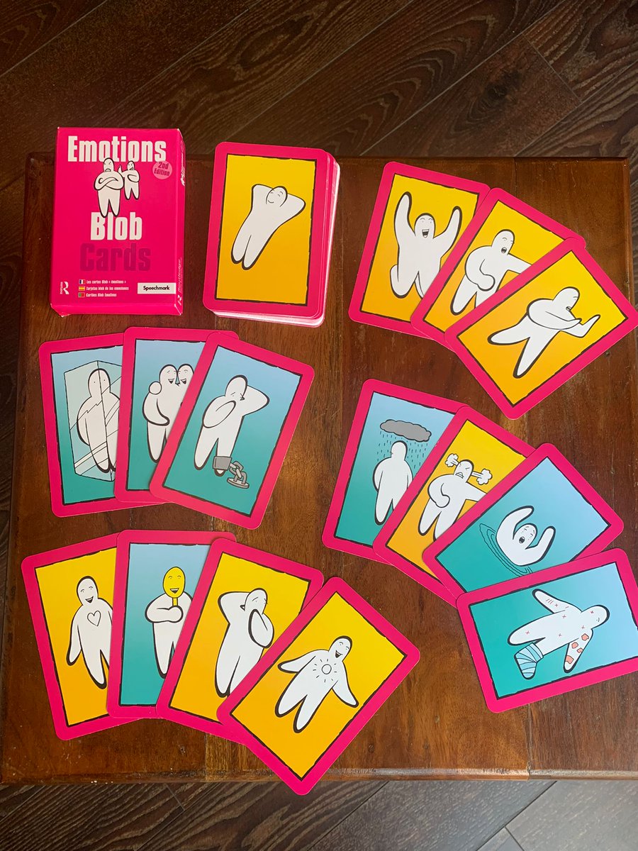 roundaboutdrama's tweet photo. Blob cards are great for exploring feelings, #emotions and relationships. These are great as a stand alone resource but also can be used alongside #storytelling to find out more about the characters and how they feel #essentialthings in #dramatherapy https://t.co/Iwj4o1ZXPK