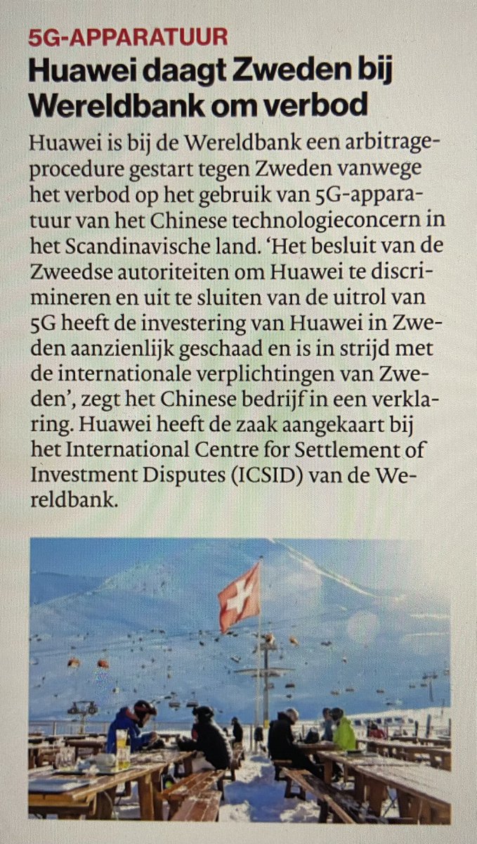 Beste redactie van het <a href="/ADnl/">AD.nl</a> : welke vlag heeft Zweden…? 🙈 Jullie zitten vast al met het hoofd in een komende skivakantie 😁 Krant 1 feb, pag 16.