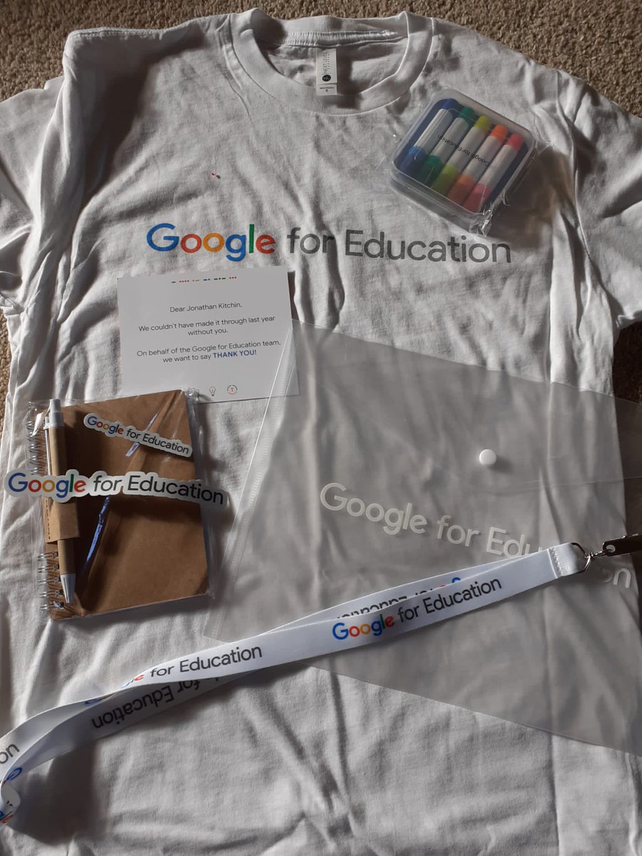 jpkitchin's tweet photo. Thanks so much @mayyoulee and @michaelrigor20 for the swag that has just arrived. What a lovely thing to do I know it wasn’t easy! #GoogleET #GoogleEd #GoogleTrainer https://t.co/GcvnbuPHWK