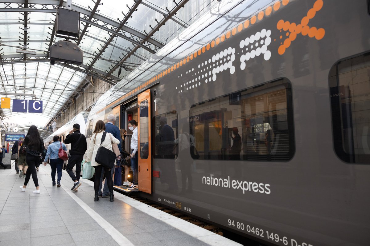 AmconGmbH's tweet photo. Seit heute betreibt die National Express Rail GmbH die Linien RE 1 (RRX) und RE 11 (RRX) in NRW. 
Dabei mit an Bord: Unsere mobile Kontroll- und Verkaufslösung https://t.co/TvODWyU9ac.

Mehr Infos unter: https://t.co/E6iDL9qKzo

Foto: Kompetenzcenter Marketing NRW (KCM NRW) https://t.co/yNUroxauwE