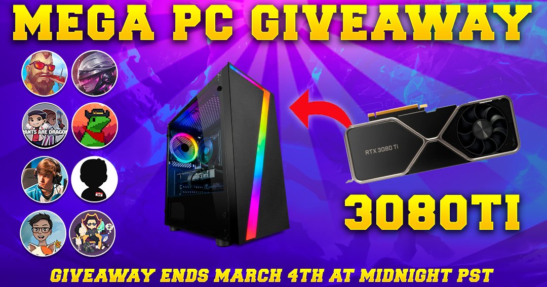 Michael Kurylo (@bunnyfufuu) on Twitter photo ~ WORLDWIDE GIVEAWAY ~ ANYONE CAN WIN ~
1 WINNER WILL GET:
>> A GAMING PC or CASH <<
THE TEAM:
<a href="/BunnyFuFuu/">Michael Kurylo</a> <a href="/RavLolTV/">Rav</a> <a href="/Synapse144/">Shynapse</a> <a href="/Solarbacca1/">Solarbacca</a> <a href="/BunnyMuffinslol/">BunnyMuffins 🐰🧁</a> <a href="/PantsAreDragon/">Pants are Dragon</a> <a href="/bobqinXD/">TL BOBQIN</a> <a href="/IKeepItTaco/">I Keep It Taco 𓆏</a>
Link: giv.gg/OceGWx ~ WORLDWIDE GIVEAWAY ~ ANYONE CAN WIN ~
1 WINNER WILL GET:
>> A GAMING PC or CASH <<
THE TEAM:
<a href="/BunnyFuFuu/">Michael Kurylo</a> <a href="/RavLolTV/">Rav</a> <a href="/Synapse144/">Shynapse</a> <a href="/Solarbacca1/">Solarbacca</a> <a href="/BunnyMuffinslol/">BunnyMuffins 🐰🧁</a> <a href="/PantsAreDragon/">Pants are Dragon</a> <a href="/bobqinXD/">TL BOBQIN</a> <a href="/IKeepItTaco/">I Keep It Taco 𓆏</a>
Link: giv.gg/OceGWx