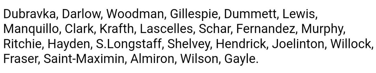 So I can see four players from the #NUFC squad that we have loaned or told they are out during Jan (Woodman, Clark, Hendrink, Lewis).  Who is the fifth to make room for the new five? I must have missed something or being dumb. 🤔