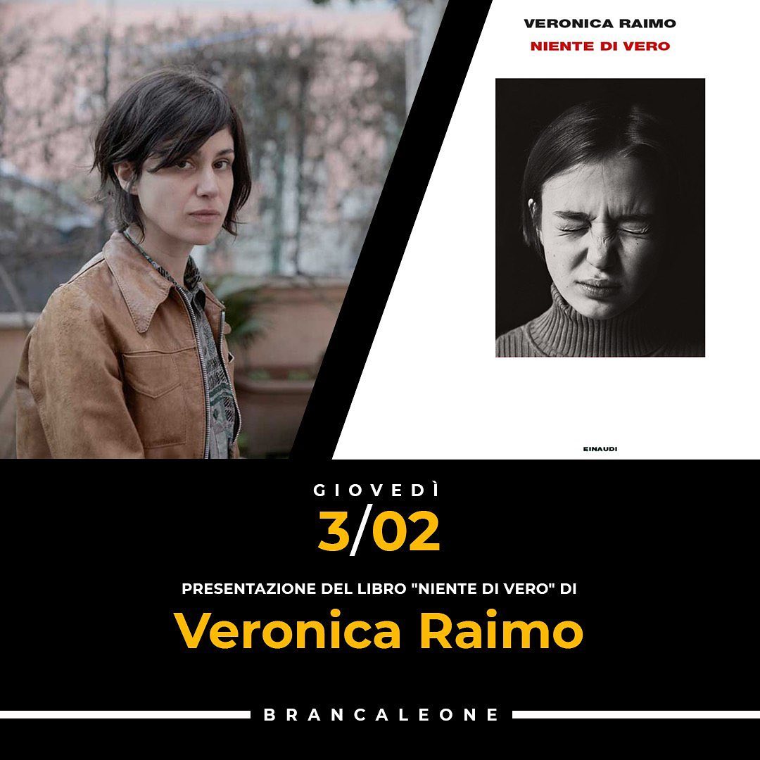 Brancaleone on X: Giovedì 3 febbraio Veronica Raimo al Brancaleone con  Ragù Podcast presenta il suo nuovo romanzo appena uscito per Einaudi Niente  di vero   / X