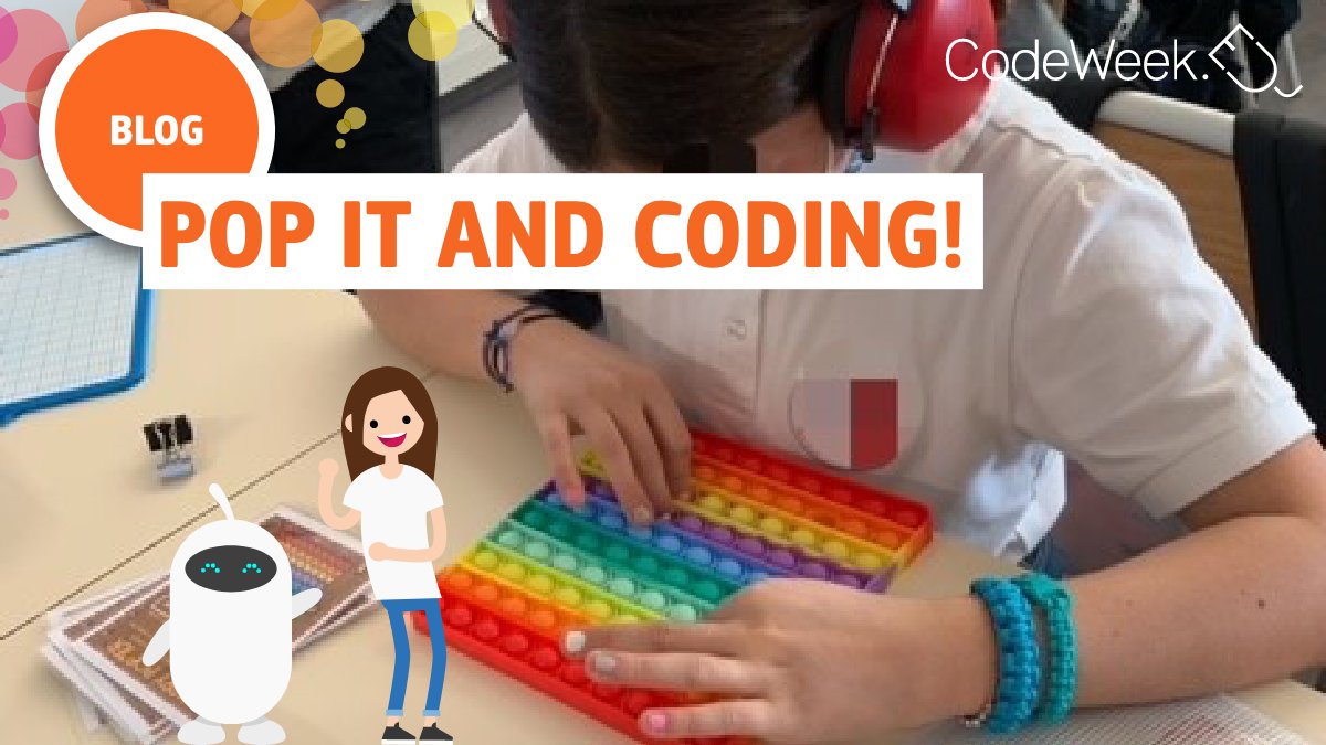 CodeWeekEU's tweet photo. Toys can be great tools to teach coding! Here’s an unplugged activity from @sandkh06. You just need to give simple coding instructions using a multi-coloured silicone tray with popping bubbles 🗨️ 

For more, check this #CodeWeek blog post:  
https://t.co/tMKGhxQVo1 https://t.co/xipzqeVlor