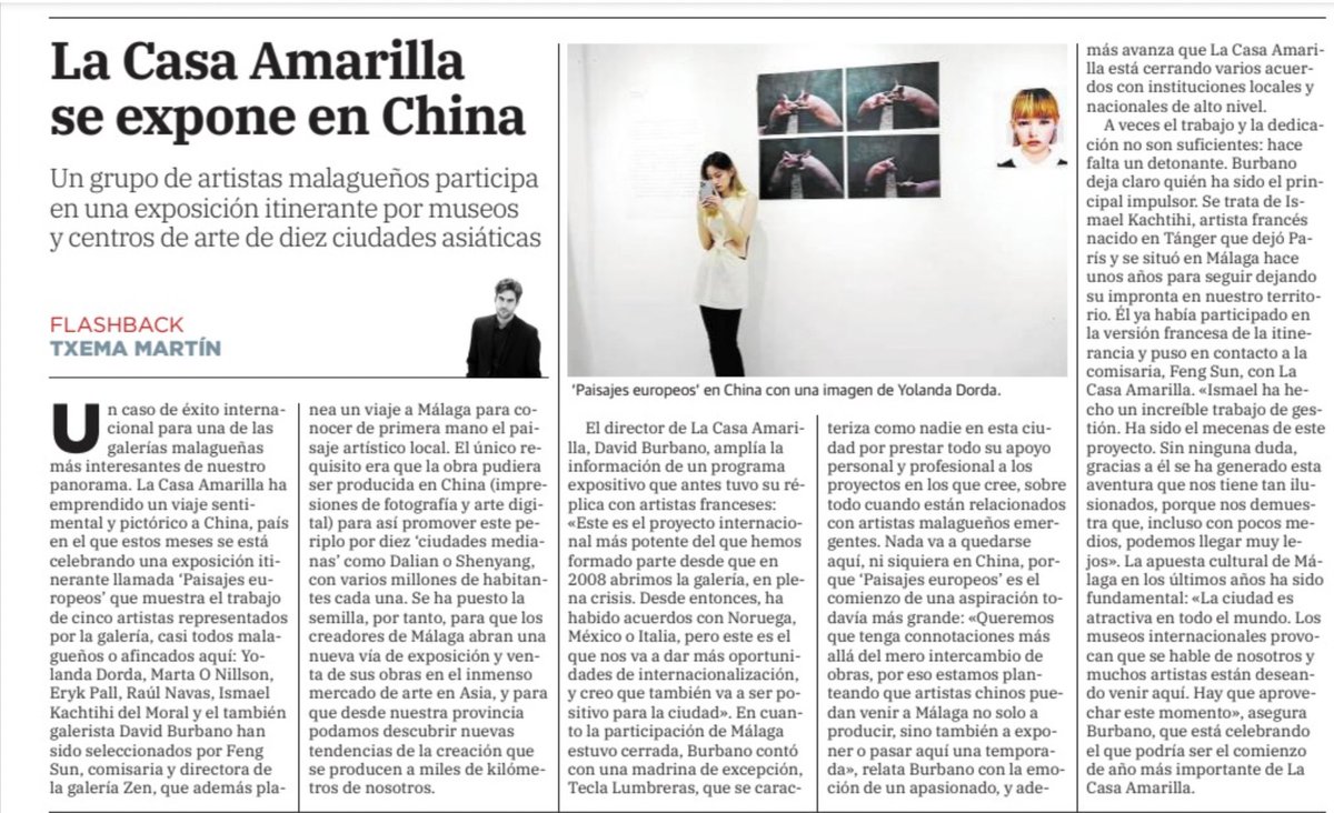 Hoy tuve un lapsus y mencioné por error a <a href="/lca_malaga/">La Casa Amarilla Málaga</a>. Los tengo muy presentes por el excelente trabajo que hacen y les felicito por el éxito de su proyección internacional.