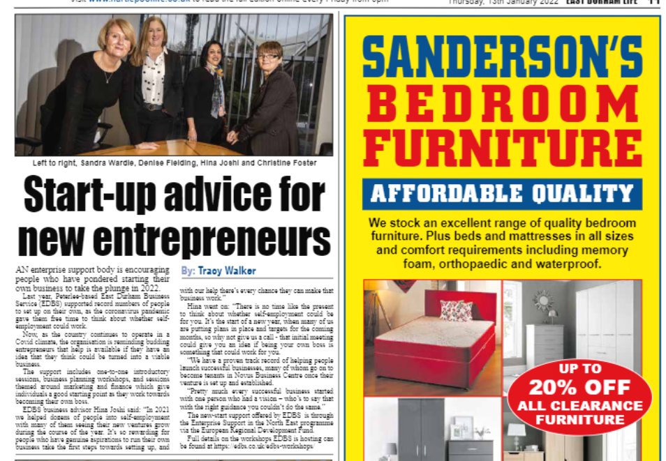 EdbsNovus's tweet image. It was lovely to recently feature in East Durham Life!