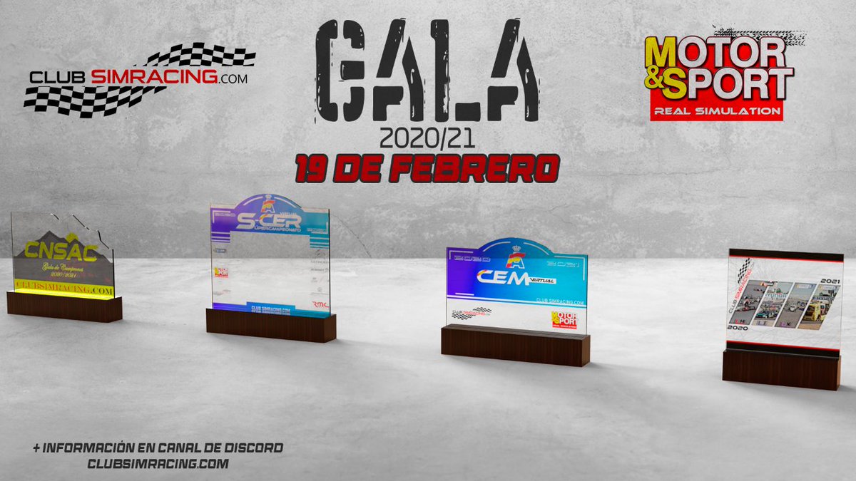 🗞️ GALA 2020 Y 2021

¡Ya es oficial!

El 19 de Febrero nos vemos en Madrid, de nuevo en el Karting Rivas-Vacíamadrid para celebrar la Gala CSR 20/21.

¿Te vienes?

Info: clubsimracing.com/noticia/gala-2…
