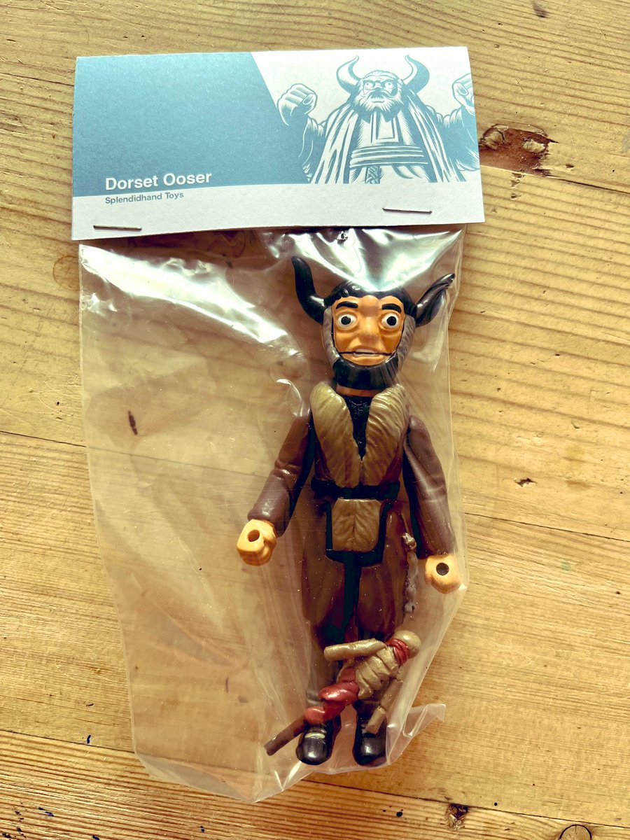 thegobbledegook's tweet photo. My friends bought me a Dorset Ooser toy. I’m utterly made up. It’s completely brilliant.
He’s going to live with my 38-year-old He-Man in my kitchen. #ooser @splendidhand https://t.co/MSJlUIBG60