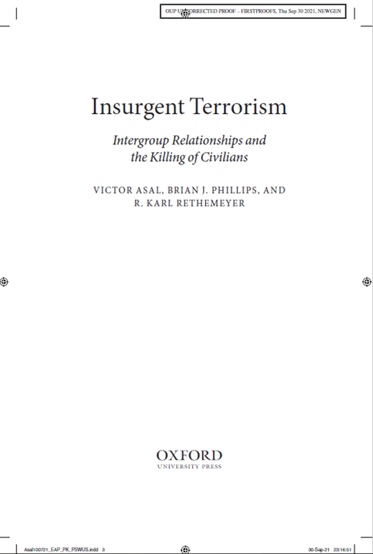 Whoa it's February already. Later this month... come see <a href="/Victor_Asal/">Victor Asal</a>, me, and <a href="/kretheme/">R. Karl Rethemeyer</a> present our new book! Weds 23 Feb. start.umd.edu/events/insurge…
at <a href="/START_UMD/">START Consortium</a>