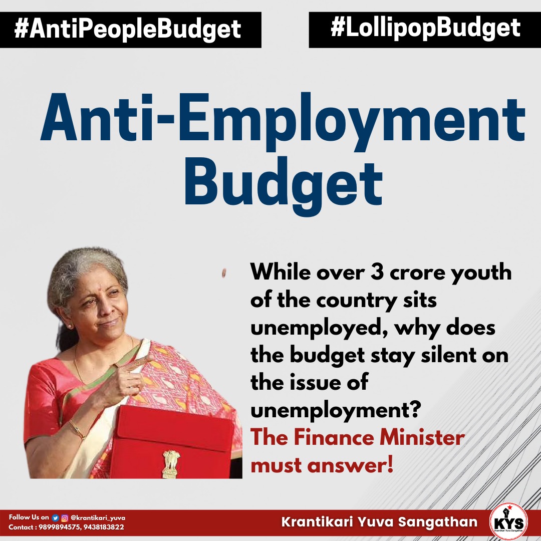 Ravi51149669's tweet photo. #AntiPeopleBudget
#LoliPopBudget https://t.co/ZW200f02VE