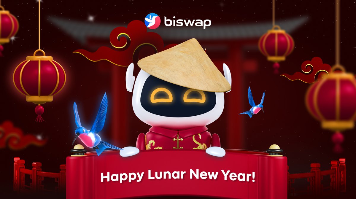 Biswap_Dex's tweet photo. 🧧Happy Lunar New Year!🧧 

Dear Biswappers,
The @Biswap_Dex team wishes you and your family health and prosperity in the Year of the Tiger! 

Thank you for your:
🏮Trust
🏮Support
🏮Energy
🏮Feedback

🤝 We aim to open new ways of crypto profit for you!

🐯Xīnnián hǎo! https://t.co/gPAMUjjY4x