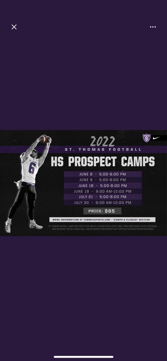 Thank you @Coach_WatkinsST For the Invite looking forward to competing and meeting the coaching staff