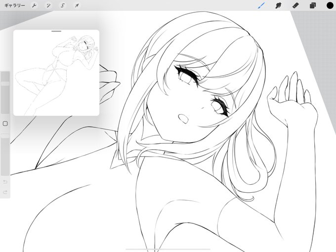 鎮海めっちゃ良い線画描けた気がする 