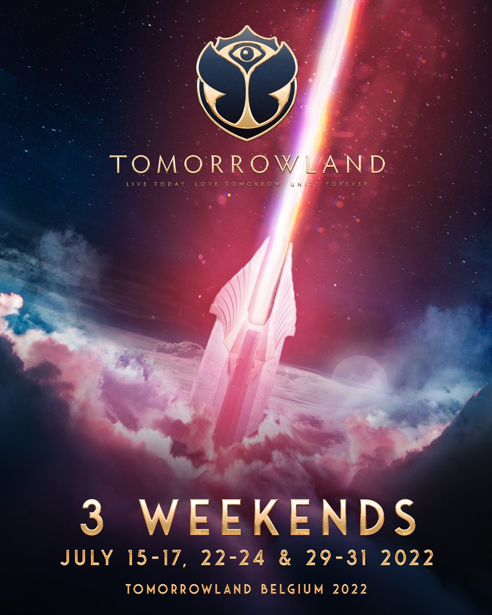 People of Tomorrow… 

Love will reflect again this summer. Prepare for 3 WEEKENDS of magic at Tomorrowland Belgium 2022.

WEEKEND 1: JULY 15 – 17
WEEKEND 2: JULY 22 – 24
WEEKEND 3: JULY 29 – 31

All info is now available at Tomorrowland.com
