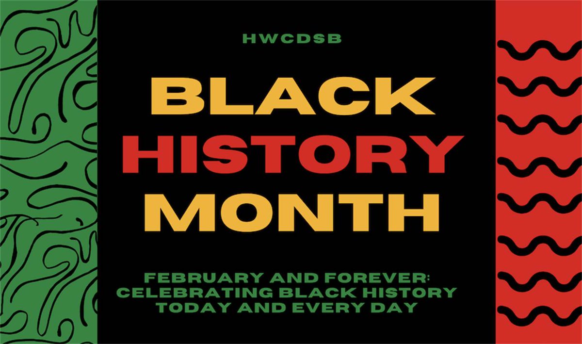 HWCDSB's tweet photo. Today marks #BlackHistoryMonth  where we continue to build awareness of the diverse experiences of the Black community, while celebrating their historical &amp; current contributions in Canada.

The year’s theme is “February &amp; Forever: Celebrating Black History today &amp; every day.” https://t.co/JEtxHfi3NM