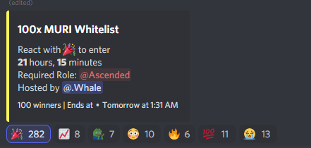 CollectorAlpha's tweet image. About 35% as of right now to win MURI WL, daily WL giveaways, and more! So many benefits LFG HODL @Forgot3thWorlds @takoa__