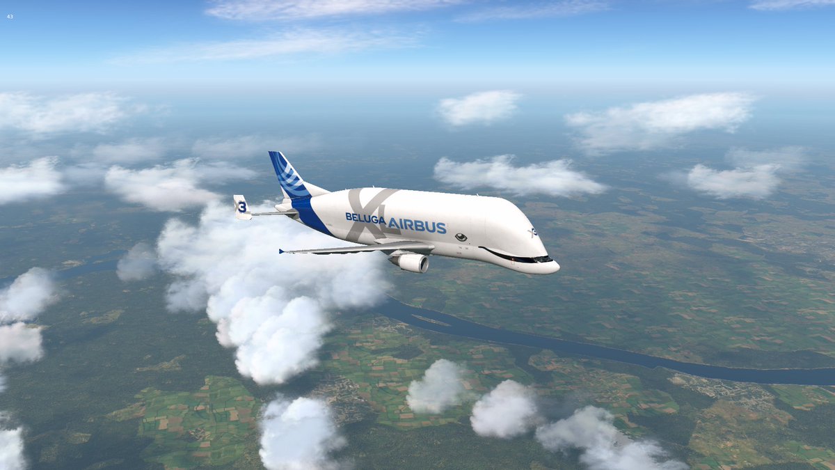 fullmetalsleeve's tweet image. Taking an #A400 fuselage from #KMEM #Memphis to #KJAX #Jacksonville in the #bigbird #airbus #beluga #A3ST transporter. Also on the #Vatsim #Velocity servers now. #inibuilds #inisimulations