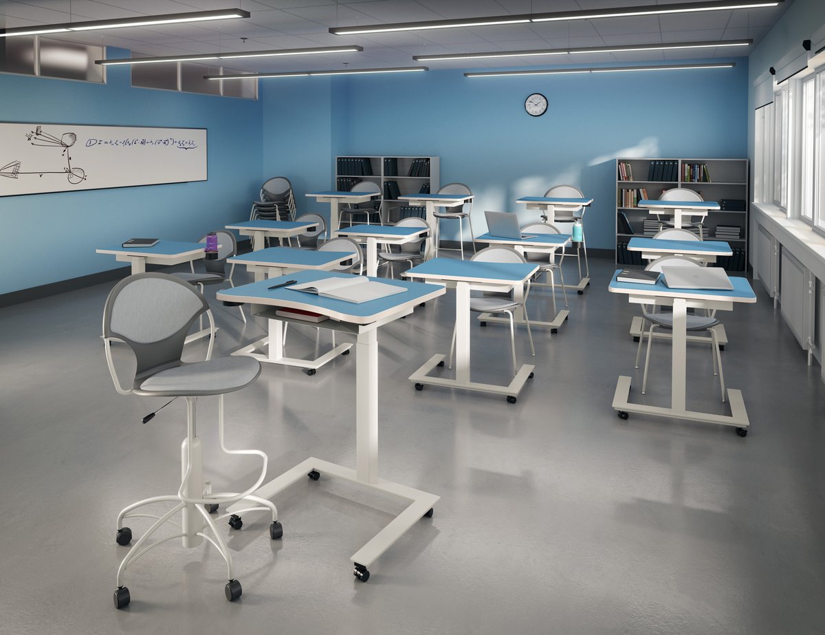Meet Darby! Enjoy freedom and flexibility in dynamic spaces with this height-adjustable, single-user table. versteel.com/product/darby/

#DarbyByVersteel #educationaldesign #workspacegoals