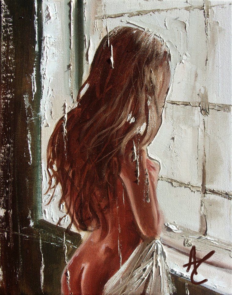 <a href="/SurrenderedWill/">Taylor Price</a> < from my work of art. 
Fuck… It was one of the best damn things I’d ever painted. 
Dropping brushes into the cleaning pot and wiping a smear of gold from my chest. Bathroom first to wash myself up and grab some water, cooling myself down and making sure to stay hydrated. >