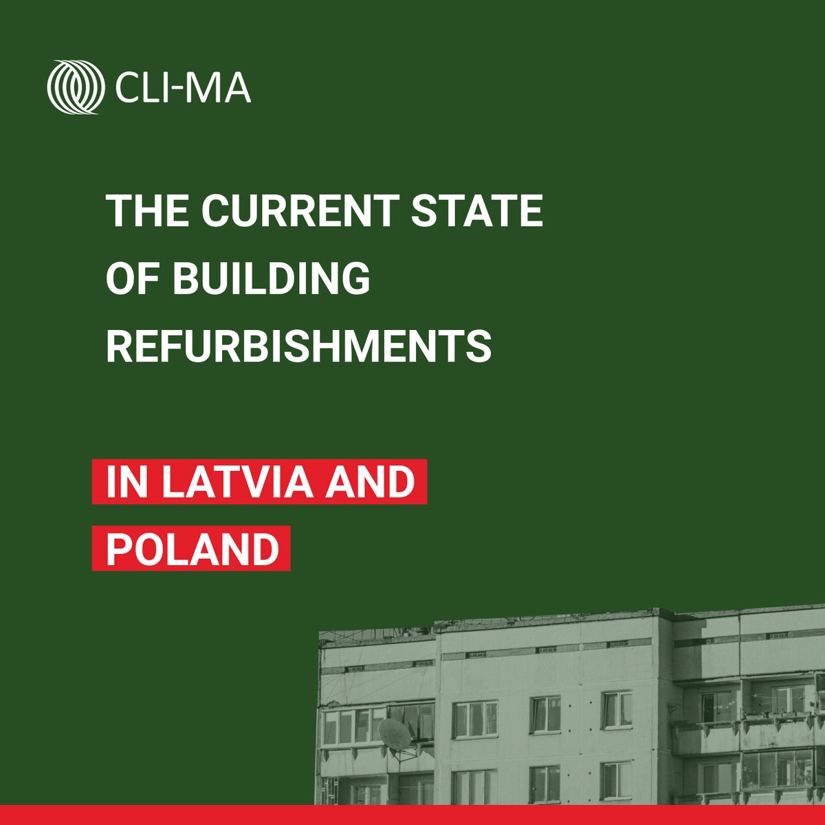 Why is the #renovation pace so low in the whole EU? There are several reasons behind these numbers and for sure different in each country. CLI-MA project is aiming to accelerate these numbers in Poland and Latvia with a help of professional #housing #managers.