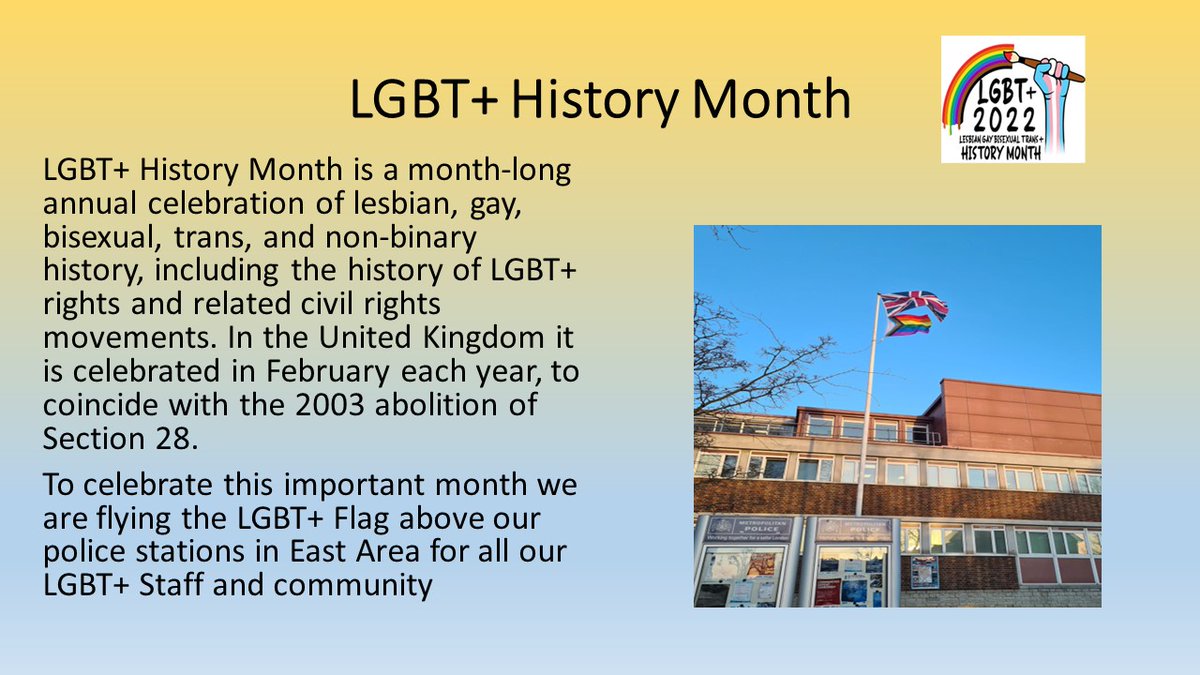 MPSBrooklands's tweet photo. Welcome to LGBT+ Month  https://t.co/Z9w5QaLSVd https://t.co/tF4wYLKX0j