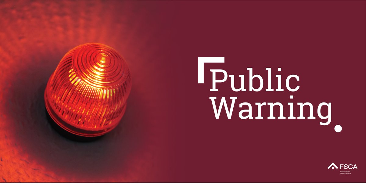 #FSCAWarnings

The FSCA warns the public against FXT Trading Ltd: fsca.co.za/News%20Documen…