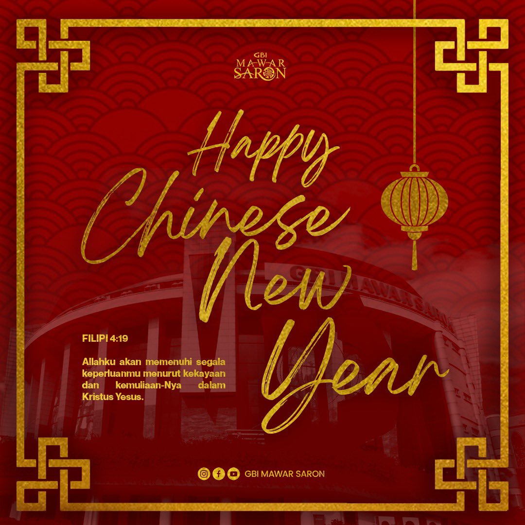 Selamat Tahun Baru Imlek bagi Jemaat yang merayakan!