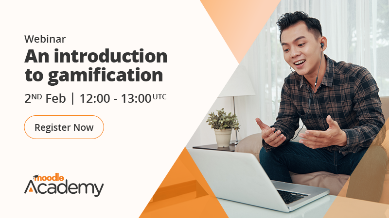 moodle's tweet photo. This is your last chance to register for our gamification webinar tomorrow!
2nd Feb at 12:00-13:00 UTC. 
Sign up now: https://t.co/m9KphYHkCk https://t.co/a8gyLSL6aw