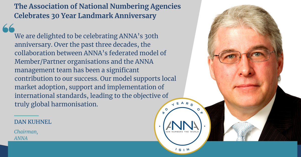 Here, Chairman Dan Kuhnel reflects on ANNA's 30th anniversary. Read the full announcement: anna-web.org/anna-celebrate…