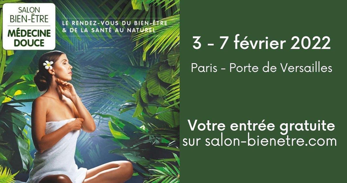 [J-2]  Votre rendez-vous du bien-être et des médecines douces vous attend à Paris Porte de Versailles du 3 au 7 février 2022 !

#ayurvana #ayurveda #salonsmedecinedouce #medecinesdouces #bienetre #santeconference #alimentationconsciente #preventionsante