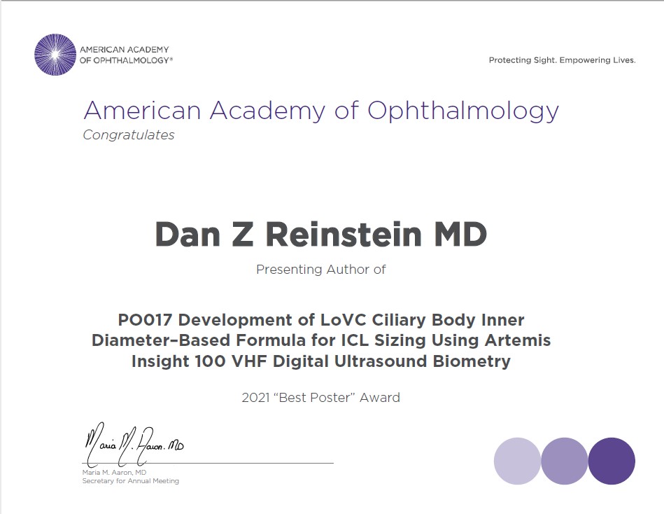 Prof Dan Reinstein (@drdanreinstein) on Twitter photo Thank you <a href="/aao_ophth/">AAO</a> @ISRS_AAO scientific community for the award for our study on robotic #VHFdigitalultrasound from <a href="/arcscaninc/">ArcScan, Inc.</a> to optimise the <a href="/VisianICL/">Visian ICL</a> <a href="/VisianICL_ME/">VisianICL_ME</a> for #visioncorrection Thank you <a href="/aao_ophth/">AAO</a> @ISRS_AAO scientific community for the award for our study on robotic #VHFdigitalultrasound from <a href="/arcscaninc/">ArcScan, Inc.</a> to optimise the <a href="/VisianICL/">Visian ICL</a> <a href="/VisianICL_ME/">VisianICL_ME</a> for #visioncorrection