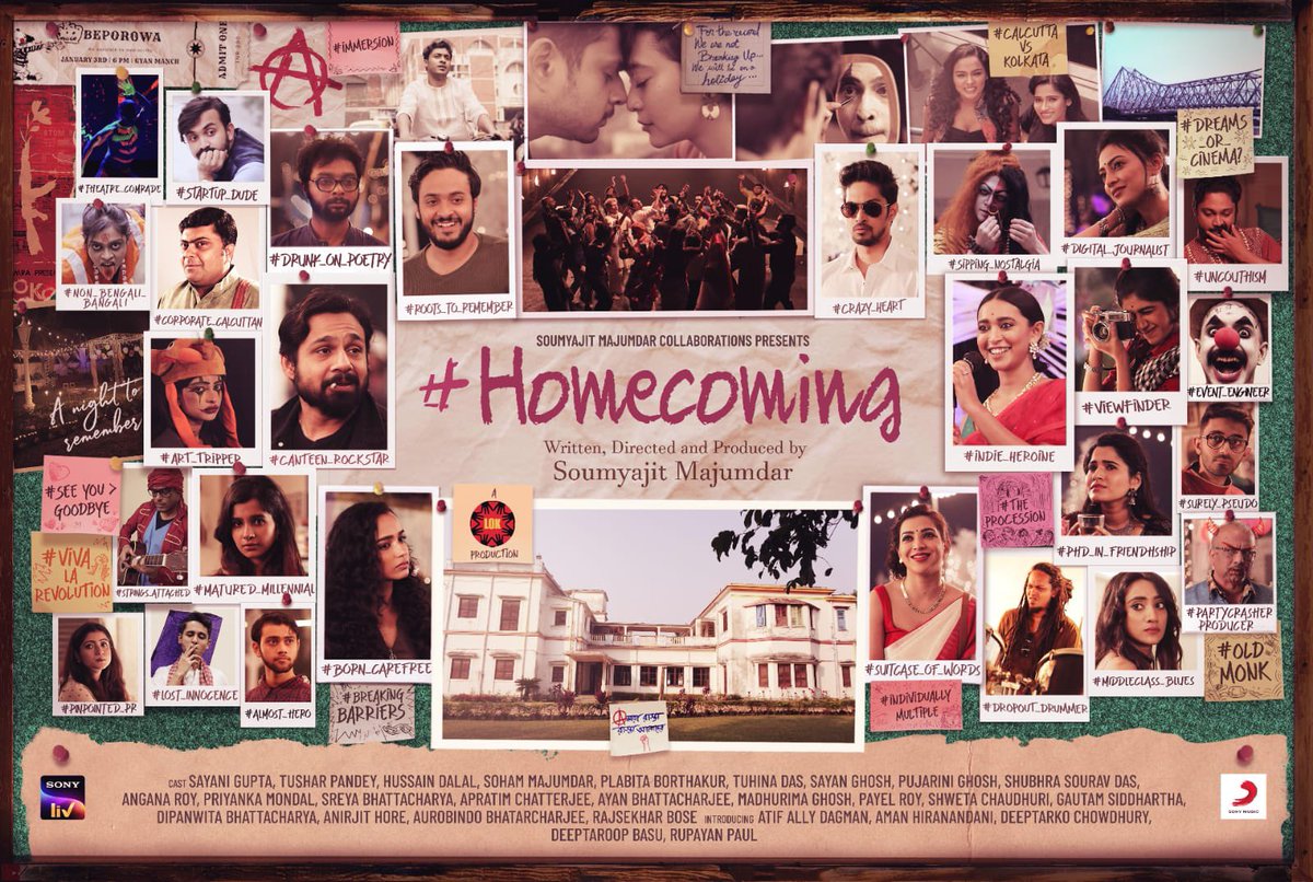 Meet the misfits! #HomecomingOnSonyLiv streaming soon! Trailer out this week. 

Music out on all major streaming platforms this Friday.

<a href="/LOKCollective/">Lok Arts Collective</a>
<a href="/sonyliv/">Sony LIV</a>
<a href="/sonymusicindia/">Sony Music India</a>
<a href="/sayanigupta/">Sayani Gupta</a>
<a href="/tusharpandeyx/">Tushar Pandey</a>
<a href="/Soham_Majumdar_/">Soham Majumdar</a>
<a href="/hussainthelal/">Hussain Dalal</a>
<a href="/PlabitaB/">Plabita Borthakur</a>
<a href="/TuhinaDasOff/">Miss Das( Tuhina )</a>
<a href="/soumyajitLOK/">soumyajit majumdar</a>