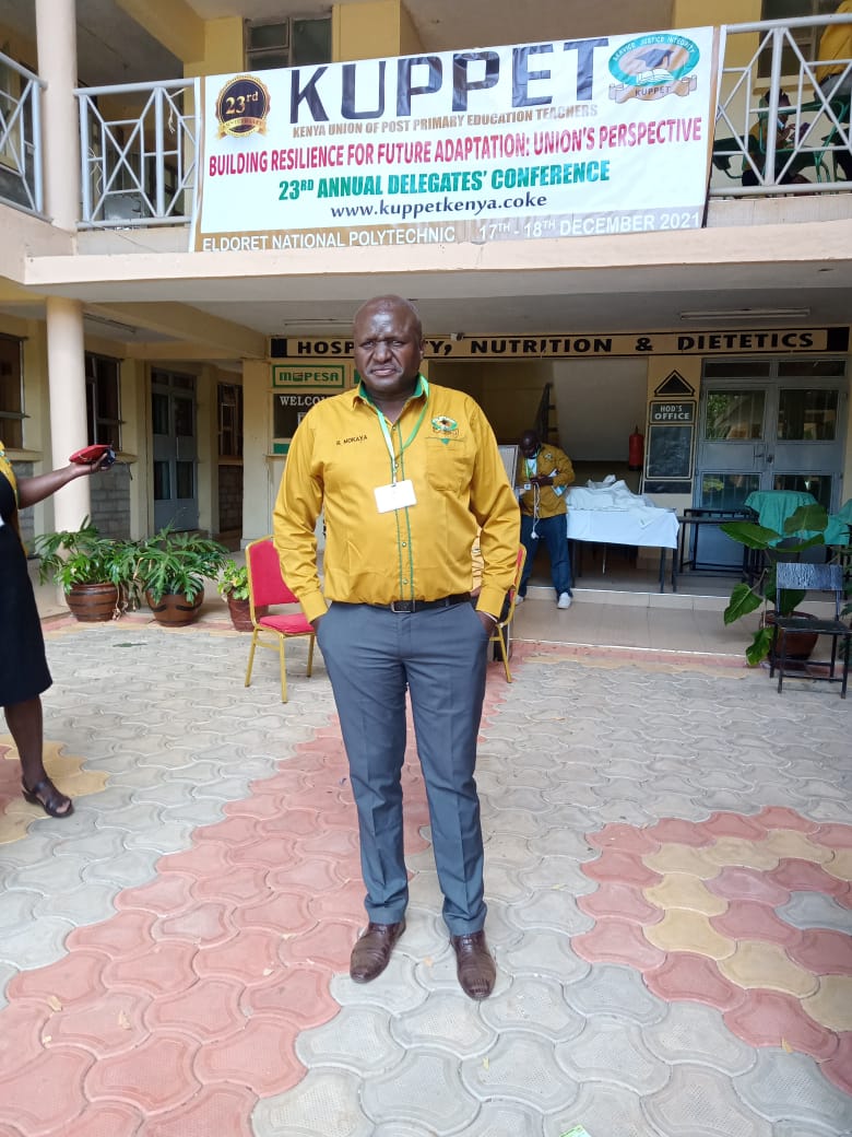 KuppetP's tweet photo. Condolences to the family, relatives, friends and teachers of Nyamira County. RIP Renson Mokaya

Akelo A. T. Misori 
Secretary General
KUPPET KENYA https://t.co/tDHRlYrhPI