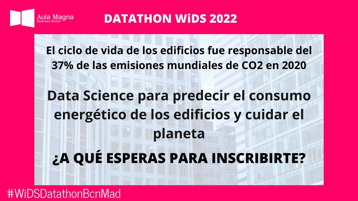 ambs_oficial's tweet photo. 🏙Es posible reducir drásticamente el consumo energético de los edificios.

👩‍💻Los participantes en el Datathon de WiDS construirán modelos para predecir el consumo y maximizar la reducción de emisiones.

¡Inscríbete ya!

#datos #WiDSDatathonBcnMad #cambioclimatico @NuweIo https://t.co/Afyg2Expty